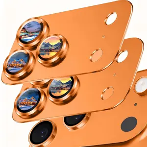 2-Pack iPhone 17 Pro Max Camera Lens Protector – Military-Grade Aluminum + Tempered Glass, Shatterproof & Case-Friendly