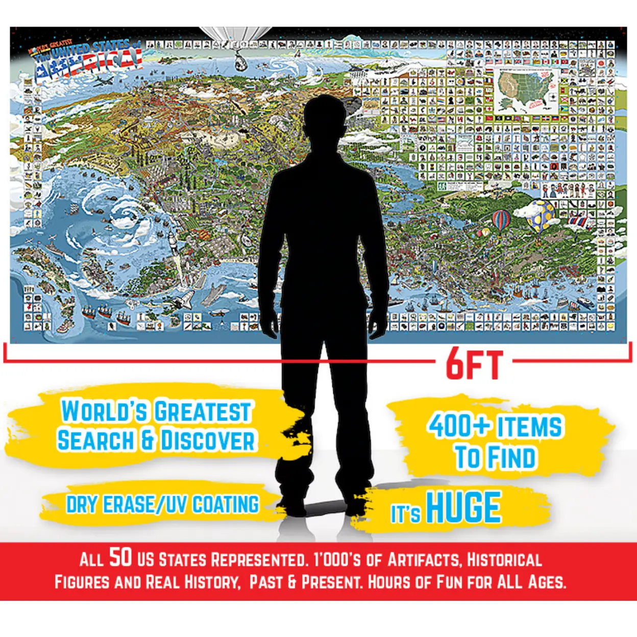 Worlds Greatest Search And Discover Poster - USA Edition