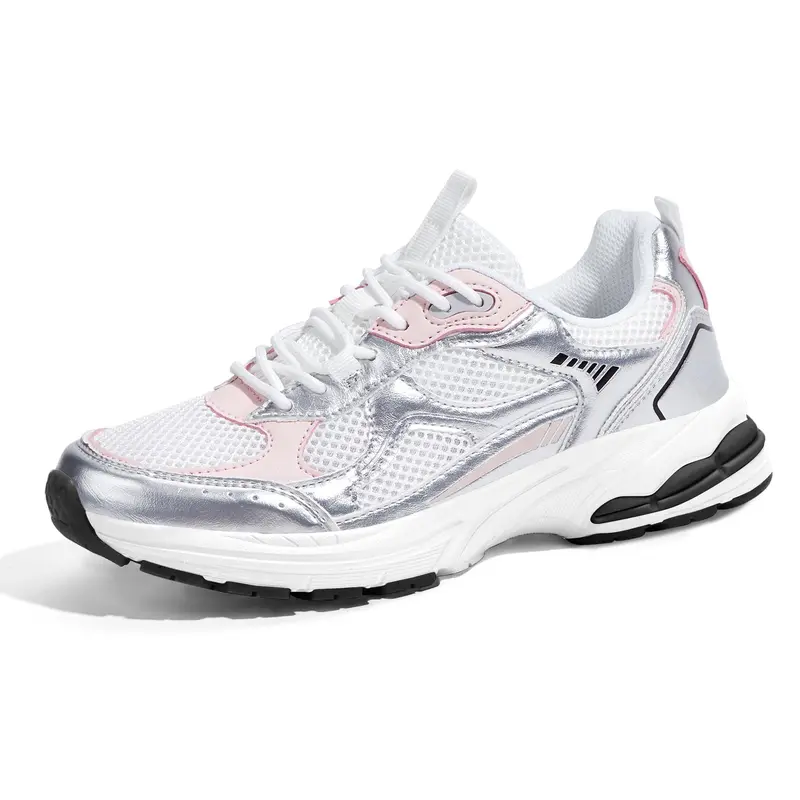 LUCKY STEP Women's Low Top Platform Chunky Mesh Breathable Lightweight Athletic Sneakers - Cute Women's Shoes, Active Casual Trainers for Work, Walk