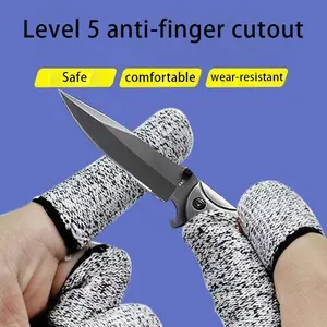 10pcs Reusable Anti-Cut Finger Protectors, Thick Durable Design for Kitchen Gardening Sculpture Crafts Picking Tasks