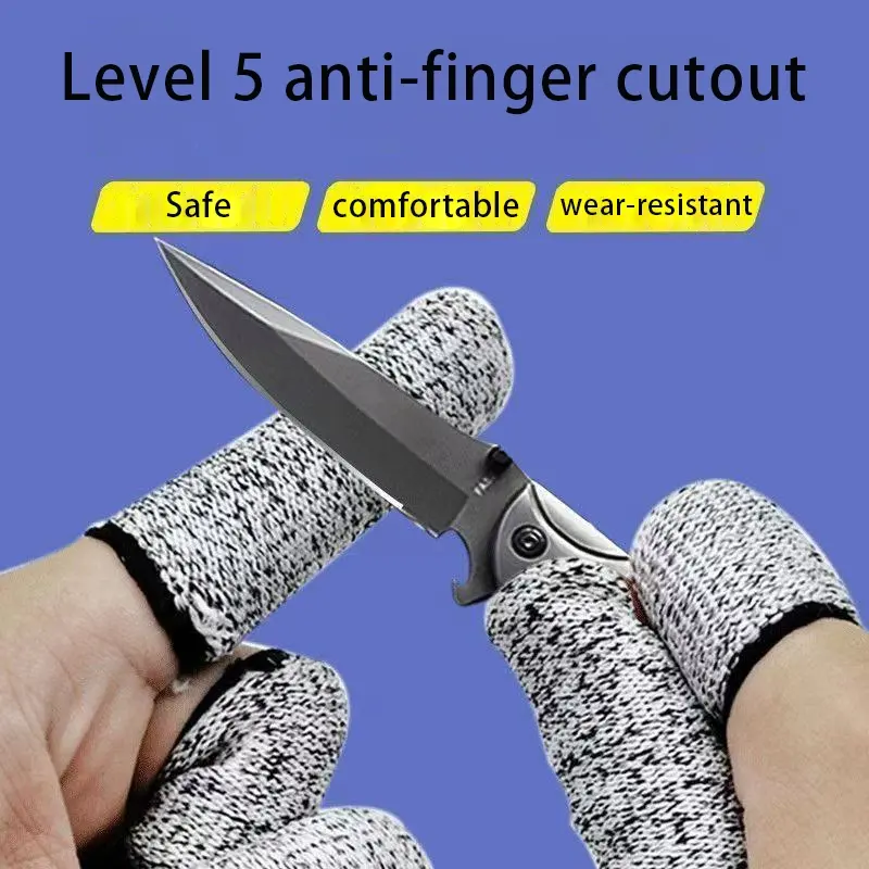 10pcs Reusable Anti-Cut Finger Protectors, Thick Durable Design for Kitchen Gardening Sculpture Crafts Picking Tasks