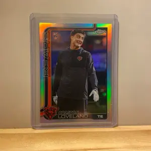 2025 Topps Chrome Football - Colston Loveland RC Variation Refractor