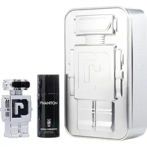 Paco Rabanne Phantom Set-Edt Spray 3.4 Oz & Deodorant Spray 5 Oz For Men Paco Rabanne Phantom Set-Edt Spray 3.4 Oz & Deodorant Spray 5 Oz For Men