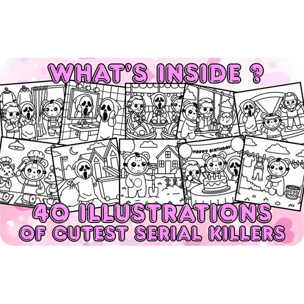 Cutest Serial Killers at the Office: A Bold & Easy Coloring Book of Adorable Corporate Murder: 30+ Illustration Of Stress relief for adults with cute ... homicidal (CUTEST SERIAL KILLER SERIES -) Paperback