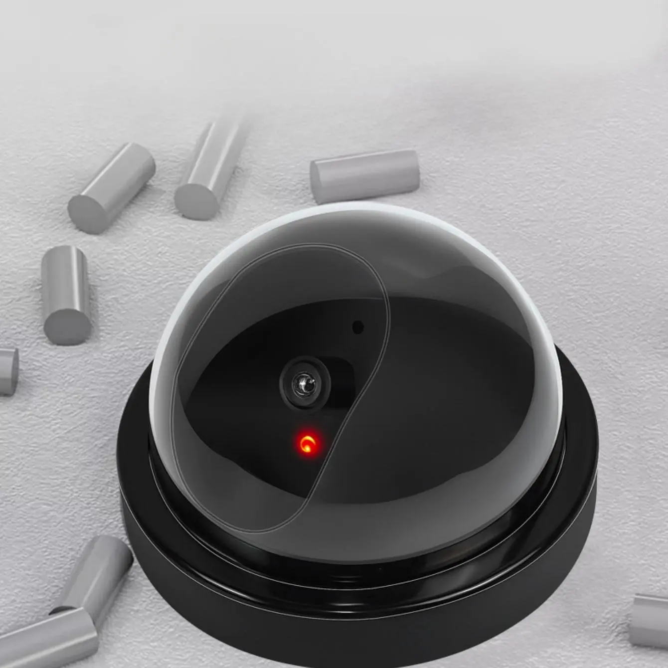 Fake Security Camera, Surveillance Security Camera, Half Ball Shaped Fake Monitoring Camera, Fake Security Cameras & Systems for Home & Office