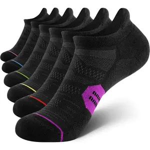 6 Pack Women's Ankle Running Socks Cushioned Low Cut Tab Athletic Socks