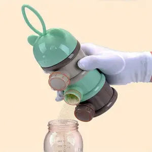 Portable Formula Milk Storage Containers, Reusable Plastic Snack Boxes, Stackable Design, Easy Open Lids, Space Saving, Food Safe