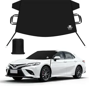 Windshield Cover for Ice and Snow,Heavy Duty 600D Oxford Fabric,Snow Windshield Cover for , Sedan,, SUV,Standard Winter Frost Hails Windshield Protector Blanket,Medium,70/55Wx44D Inch