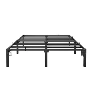 Garvee 14 Inch Heavy Duty Metal Bed Frame, Low Profile Platform with Sturdy Mattress Foundation, Noise-Free, Easy Assembly, No Box Spring Needed for King, Queen, Full, Twin Sizes, Black