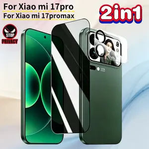 2-In-1 Privacy Screen Protector Set for Xiaomi 17 Pro Max, Anti-Spy Film + Small Screen Lens Cover, Durable & Scratch-Resistant