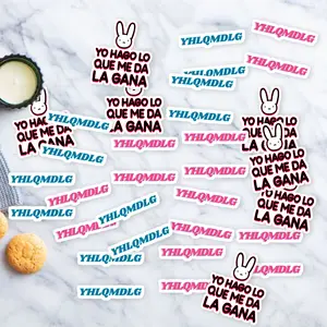 Stickers Pack 20 Pcs Bad Vinyl Bunny Aesthetic Bottle YHLQMDLG Skateboard Colorful Car Laptop Bumper Water Waterproof Bike Guitar Luggage