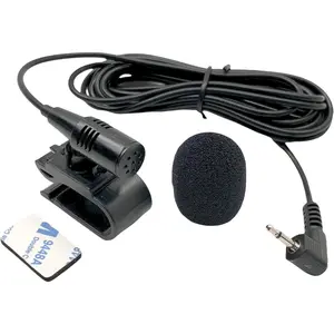 2.5mm Microphone Mic Handsfree Dash Car Stereo Receiver Compatible for Pioneer FH MVH MXTX SPH DMH DXT - Series DMH-100BT DMH-1500NEX DMH-2660NEX FH-S52BT MVH-1400NEX MVH-200EX MVH-210EX MVH-300EX