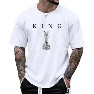 Men's King Chess Shirt Graphic Tees Designer Printed T Shirts for Men Urban Letter T-Shirt Streetwear Buzzer beater tee