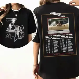 ZB With Heaven on Tour 2026 T-Shirt,Hoodie, ZB Western Bull Skull Shirt, ZB Country Music, Concert Outfit, Gift For Fan I8U GO3 8NV