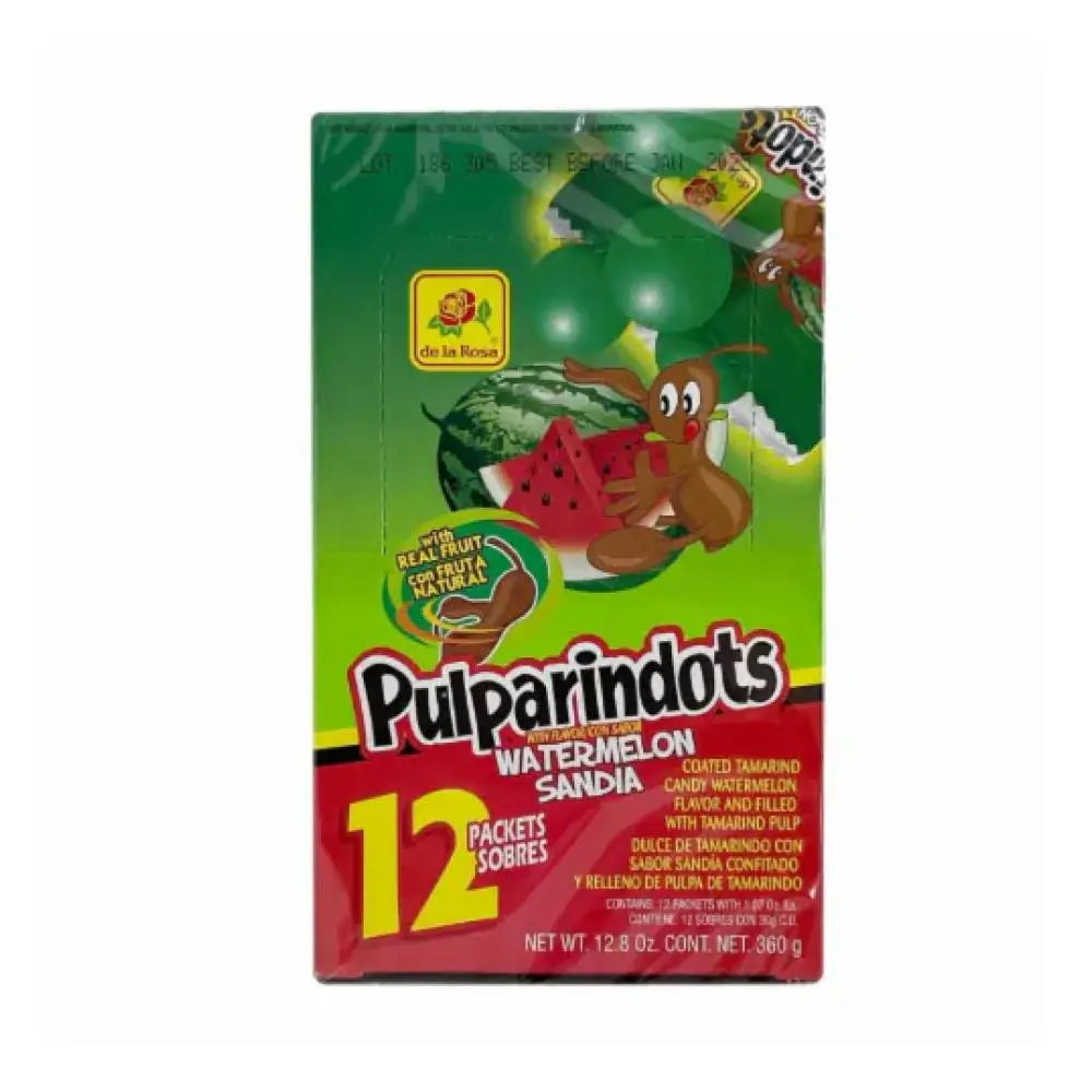 De La Rosa Pulparindots Watermelon Sandia Balls- 12 ct