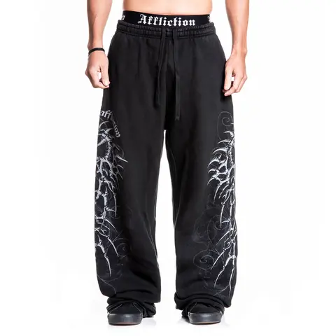 Affliction Men's Sweatpants Skeleton