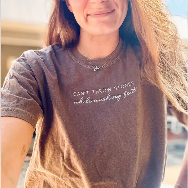 Can’t Throw Stones Embroidered Shirt