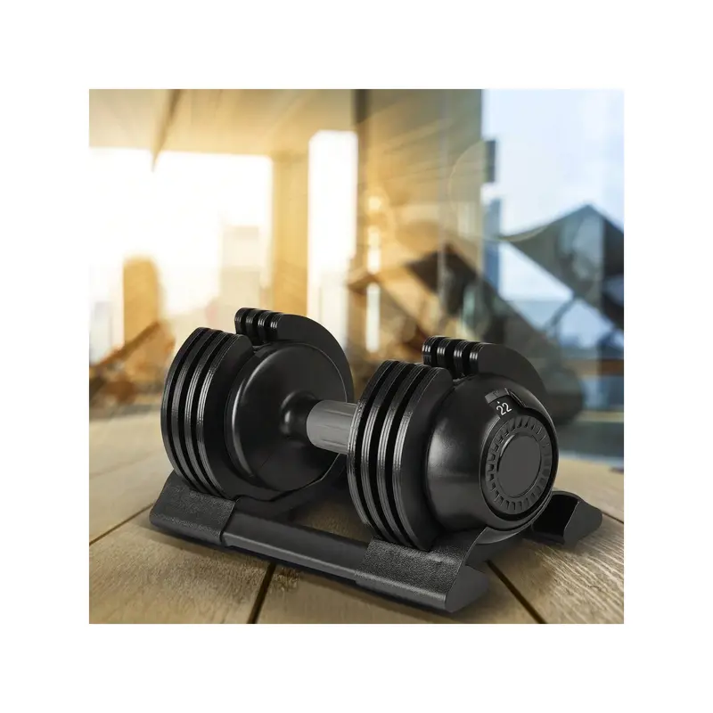 Hot selling styles  Adjustable Set 22LB Free Dumbbell Weight Adjustment And Anti Slip Handle Suitable For Full Body Family Gym Exercise Outdoor agility training