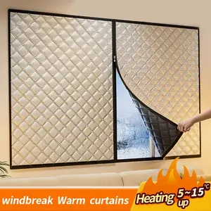 Zippered Winter Curtains – Insulated, Windproof, Sealed Windows, Cold-Proof, Shading & Sound-Reducing