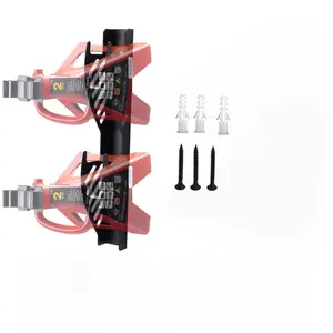 Wall Mounted Storage Rack, 1 Piece Vertical Tool Storage Rack, Jack Support Ironwork Bracket, Yard Tool Rack, Home Organizer for Garage, Kitchen, Living Room