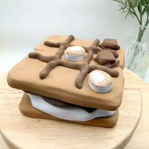 S’Mores Tic Tac Toe Game & Container 3D Printed Collectible