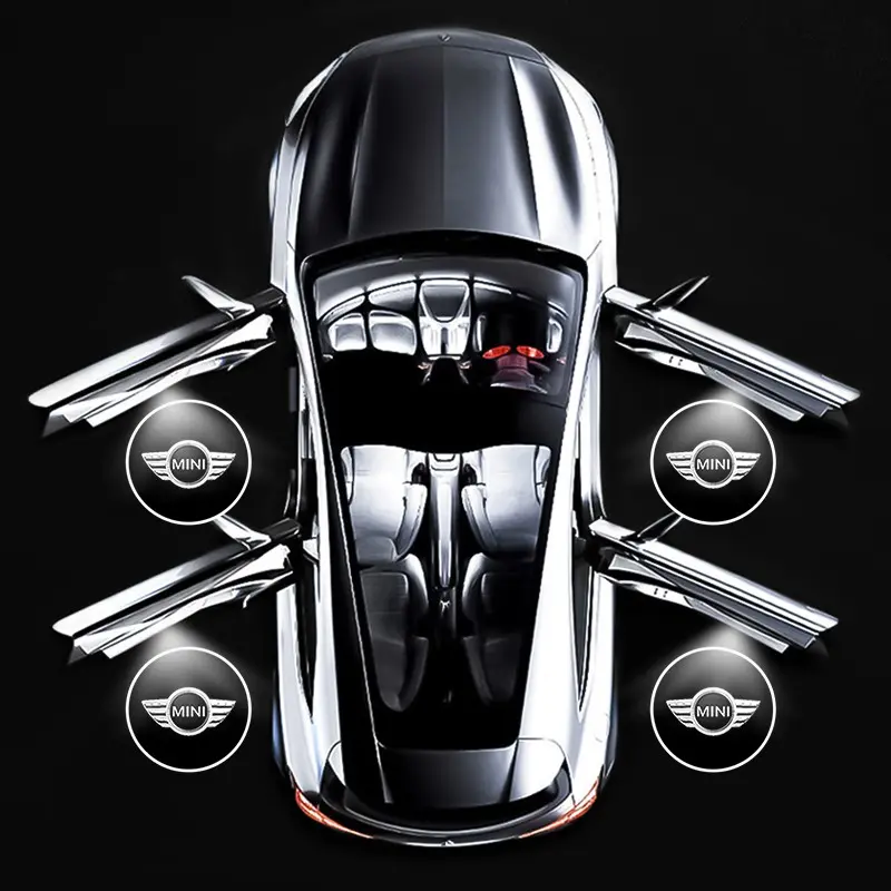 Mini Car Door Welcome Lights, High Definition Logo Projection, Fits Mini Cooper Countryman, Exterior Decoration Accessories