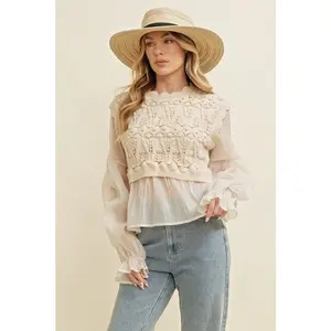 The Celeste Crochet Top