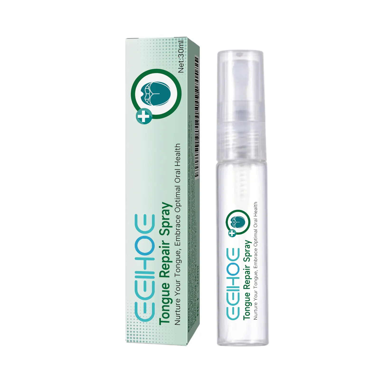 Tongue Care Spray - Soothe White Coating & Dry Cracks - Relief for Swollen Irritated Tongue - Oral Hygiene Refresh - 30ml Natural Formula