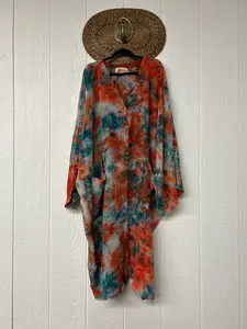 Crepe Sari Gaia Duster Dress 0426 204