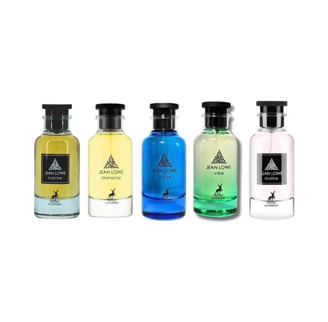 Mega Bundle Jean Lowe Azure + Vibe + Immortal + maitre + Fraiche | 3.4 oz Eau De Parfum Spray