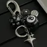 Star & Dice & Billiard Ball Design Keychain, Fashionable Keychain for Car Keys for Women & Men, Trendy All-match Keychain for Birthday Gift, Cool Keychains, Charismatic Keychain, Keyrings For Keys, Key Rings
