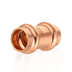 4" Press Copper Coupling W/Stop (Lead Free)