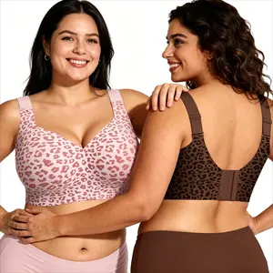 oeak Jelly Bras Women Seamless Lift Bra Wireless Push Up No Underwire Full Coverage Plus Bras Comfort Supportive Sports T-Shirt Bra