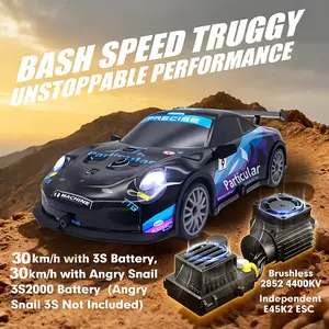 Christmas Holidays In USA New Hot Toy , Adults, Kids 30 KM/H High Speed RC Drift Car, Black Alloy & Polyvinyl Plastic, Yellow Remote Control Car with LED Headlights, Outdoor & Indoor Use, Off Road Toy Vehicle, Birthday Gift, Boys Racing Competition Toy Ca