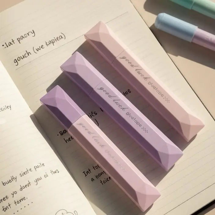 Pastel White-Out Correction Pen Set - Includes 3 Pastel Colored Pens for Easy Corrections in Notebooks and Journals