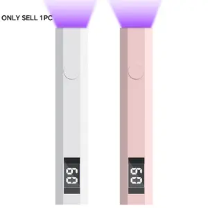 Portable Mini UV LED Nail Lamp, 1 Count USB Rechargeable Handheld Nail Dryer Lamp, Professional Nail Art Manicure Tool for Home & Salon Use, Nail Tech Light