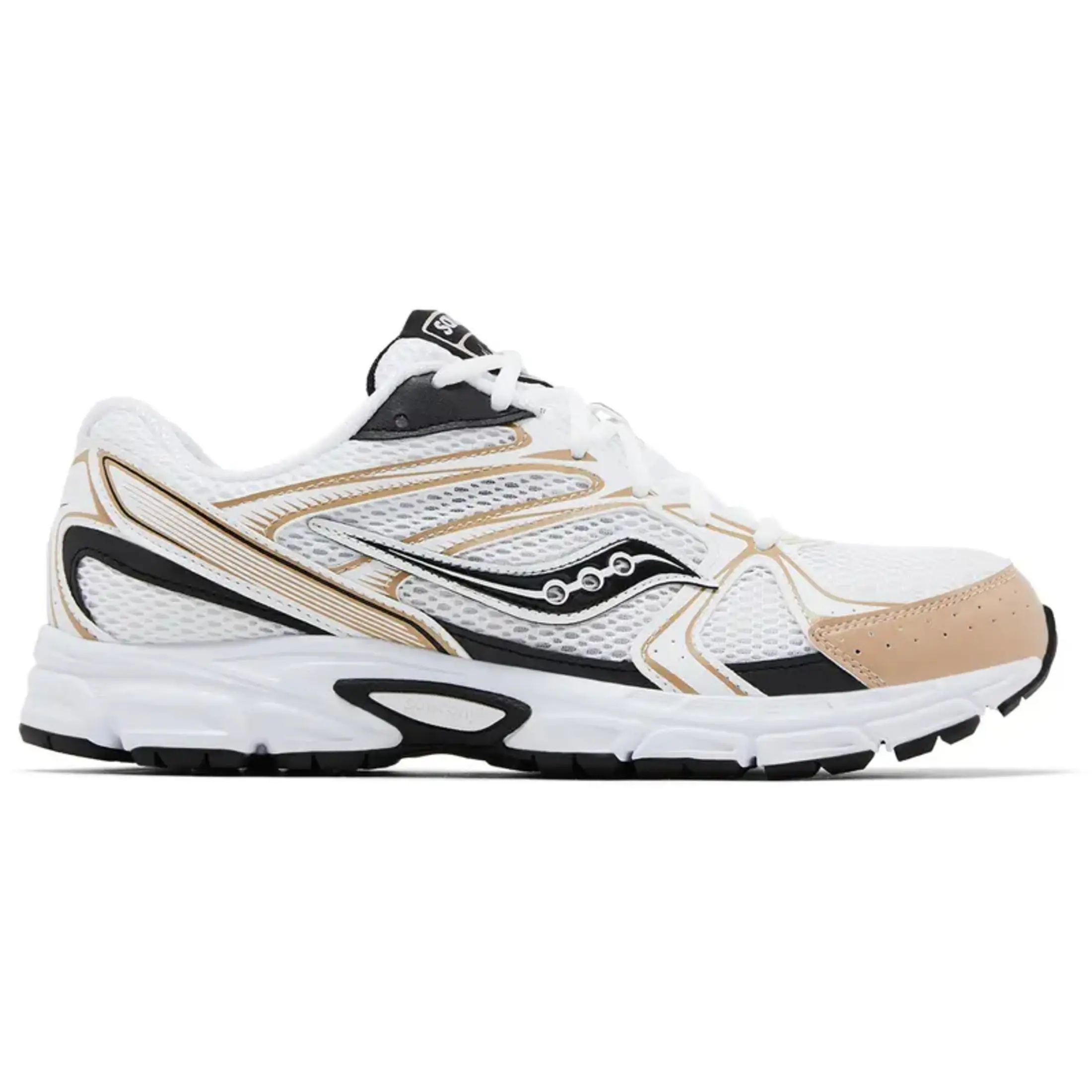 Saucony Ride Millennium White Gold Black Men's Fashion Shoes New