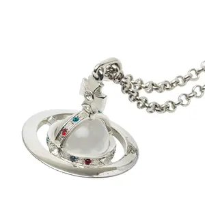 Pre-owned vivienne westwood Zinc Alloy Small Leather Goods Petit Orb Necklace