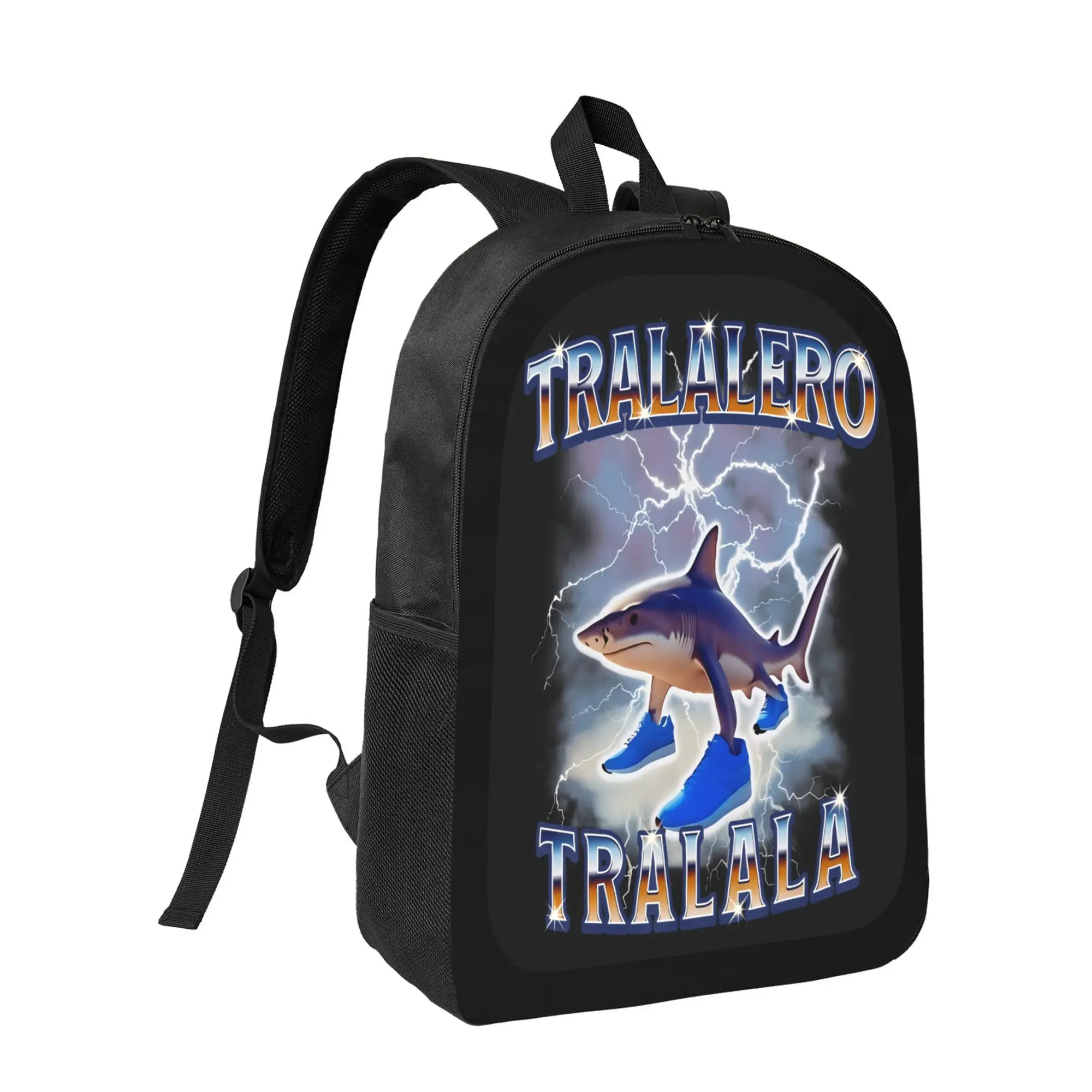 A Tralalero Tralala Bootleg Brainrot Italian Brain Tumor Meme s T 1 1 2xx backpack for school Fashionable Polyester Printed Backpack Simple and Elegant, for Teenager