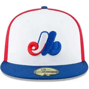 New Era Montreal Expos White Cooperstown Collection Wool 59FIFTY Fitted Hat, MLB Streetwear Style
