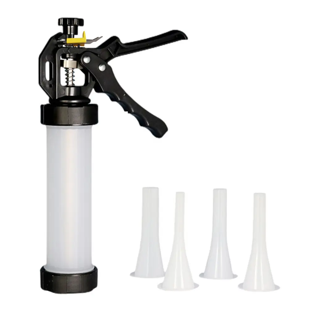 Stainless Steel Sausage Stuffer Filling Machine - Household Compact Funnel Tool for Sausage, Meatball Fillings, Removable, Safe, Space-Saving Plastic Kitchen Utensil for Home Kitchen