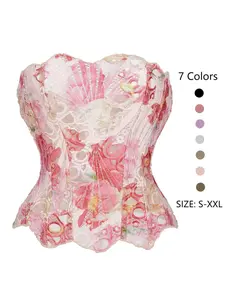 Women's Irregular Lace Semi-sheer Shapewear Tube Top, Breathable Comfortable Shapewear Top for Daily Wear, Tummy Control Shaper for Women, Compression
