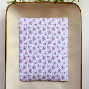 Polymer Clay Transfer Sheet – Water-Soluble, Jewelry Making, Earring Design, Seamless Pattern, Clay Tools - Purple Florals 1