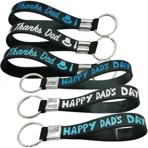 24PCS Happy Father's Day Keychains Party Favors - Fathers Day Best Dad Ever Themed Keyrings Party Supplies Decorations Gift Prize