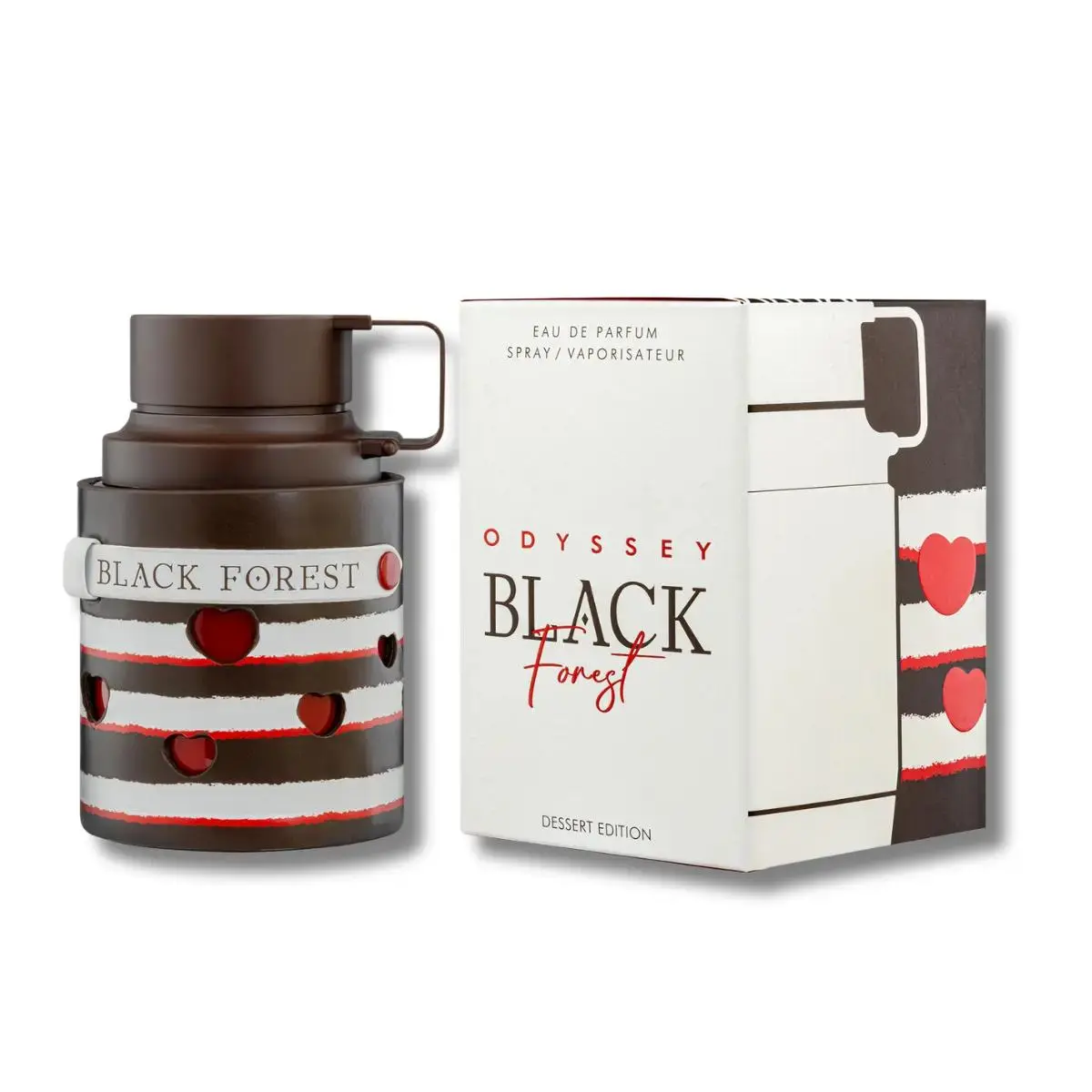 Armaf Odyssey Black Forest Eau de Parfum, Long-Lasting Unisex Fragrance with Caramel, Cherry & Vanilla Notes, Gourmand-Woody Scent, 3.4 fl oz Spray, Caramel Edp Spray, Fragrances, Signature Scent, Adults, Cherry Spice
