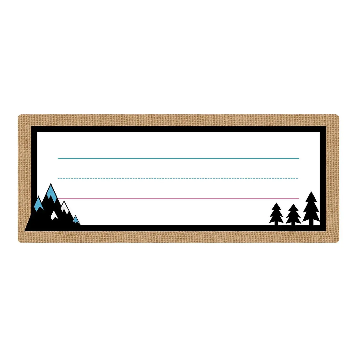 Adventure Desk Plates - 24 Pc. Classroom Labels, Teacher Classroom Decor, Cardstock Print Supplies for Early Learning