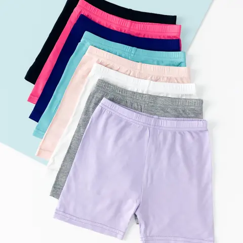 【Black Friday】Girls' Slim-Fitting Shorts Set, Solid Color Casual Design, All-Season Versatile Daily Wear, Bottoms