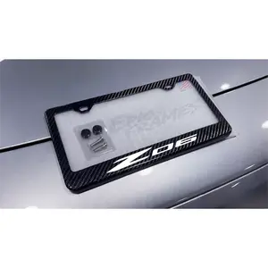 Corvette C8 Z06 Carbon Fiber License Plate Frame