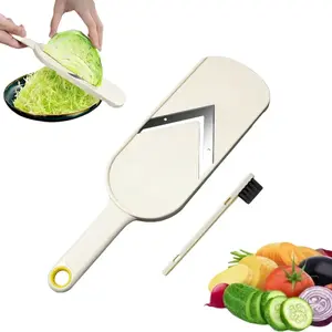 1/2/3 Packs Multifunctional Slicer with Cleaning Brush, Japanese-Style Cabbage Slicer for Vegetable, Lemon, and Cucumber, Vegetable Cutter, Cabbage Cutting Shredder, Fast & Easy Kitchen Cutting Tool