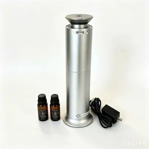 Diffuser Tall Discovery Kit with Sampler Oils: Cold-Air Diffusion Technology, supports touch operation, Rechargeable Battery, Covers 850 Sqft; Includes Top 2 Luxury Hotel-Inspired Fragrance Oils (20ml)